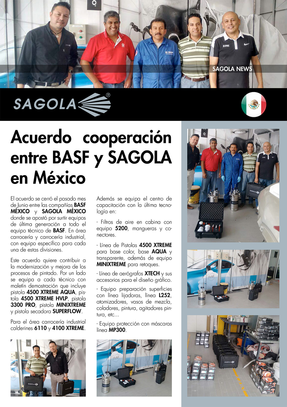 Acuerdo cooperación entre BASF y SAGOLA en México