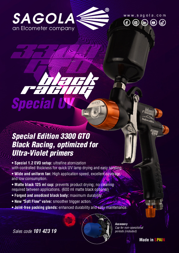 Sagola 3300 GTO Black Racing UV